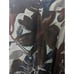 Vintage Y2K Krizia Linen Brown Floral Elastic Bubble Hem Midi Skirt Size 40