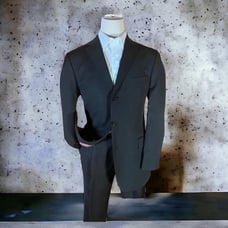 Hugo Boss 40S Mens Black Three 3 Button Wool Suit Jacket Blazer Coat Classic