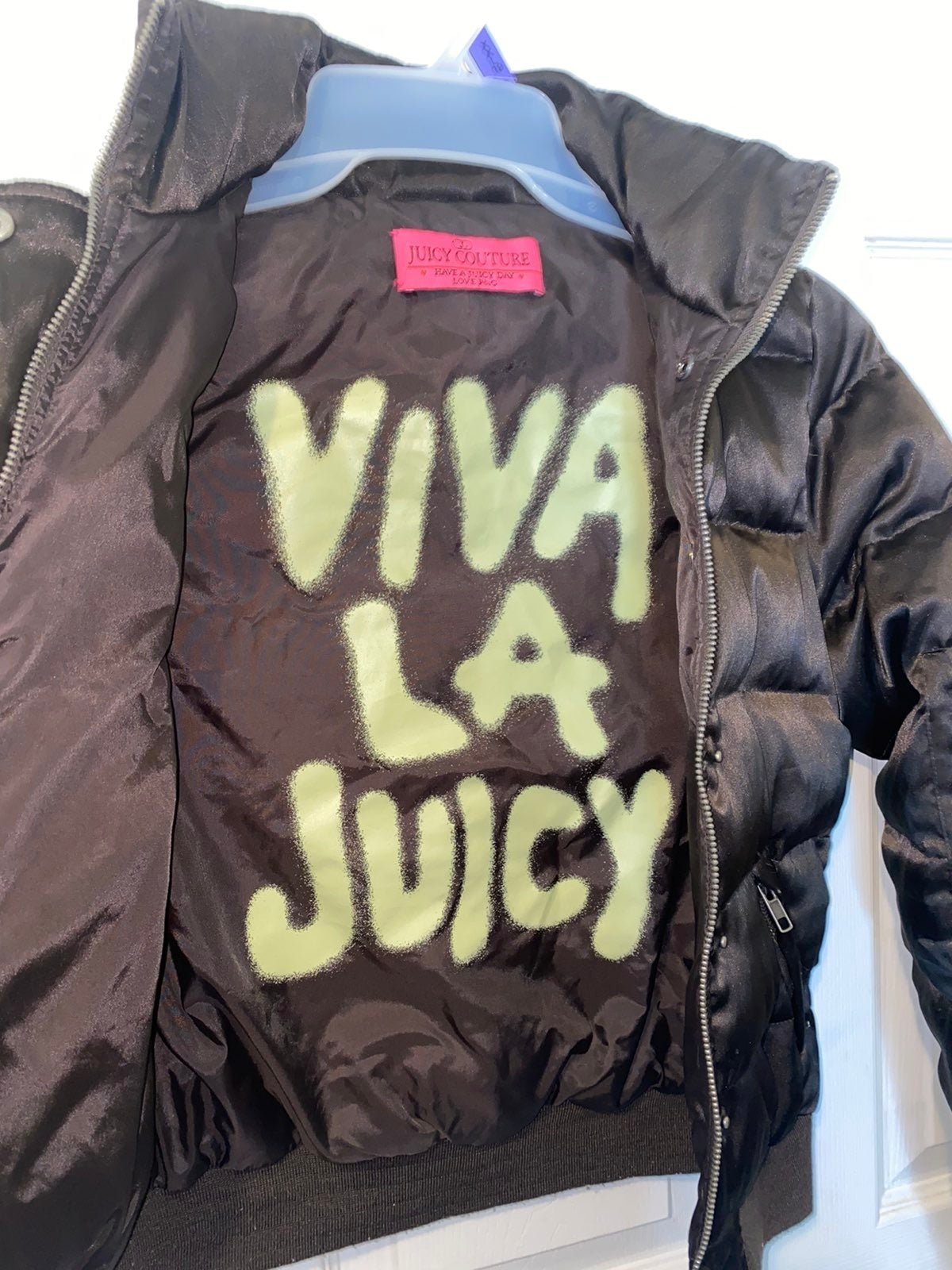 Vintage juicy couture brown puffer jacket