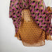 Zara Layered Top Halter Neck Peplum Boho Hippie Multicolor Crop Backless Top M