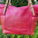 Michael Kors Jet Set Shoulder Tote Bag Hand Painted Metallic Sunrise Red Multi