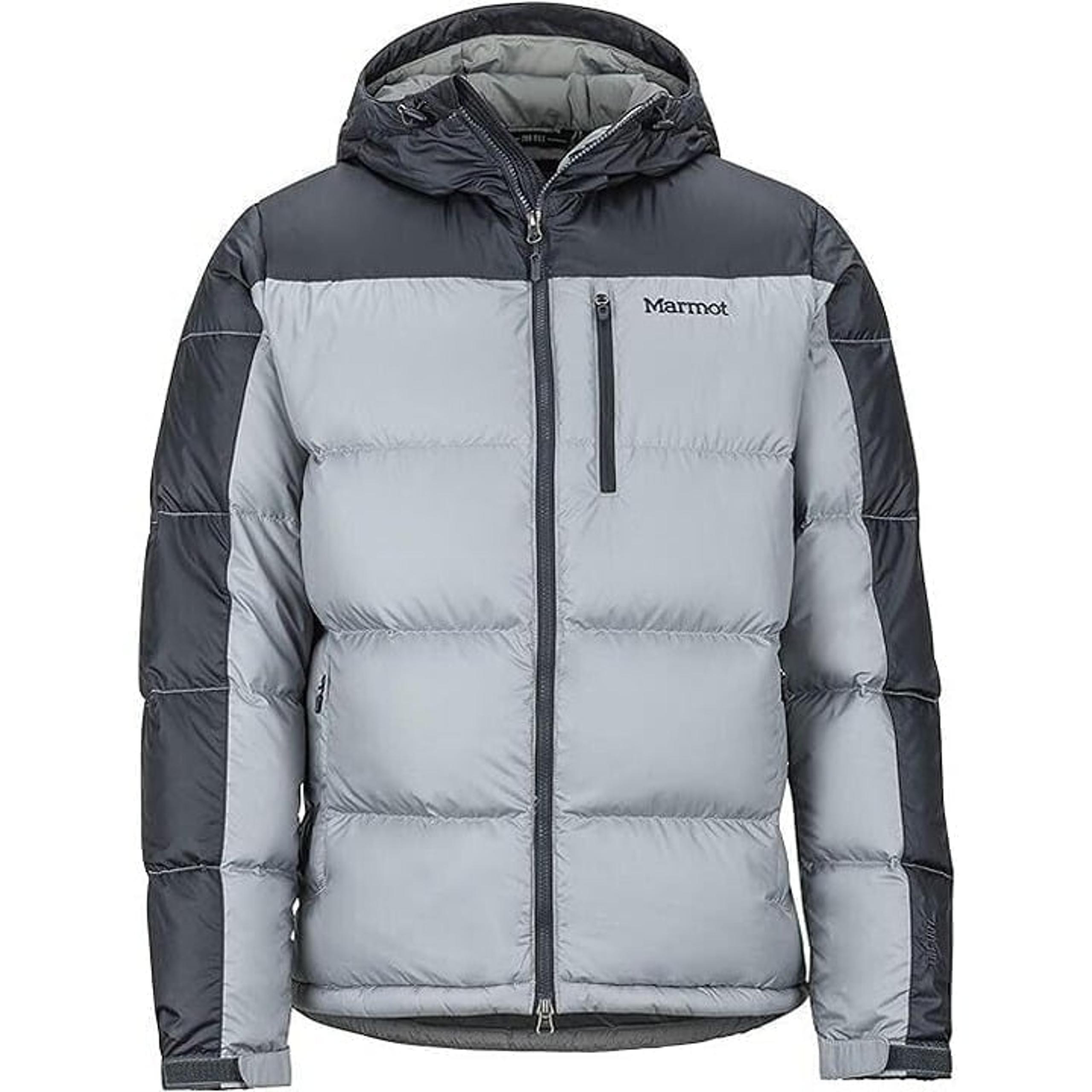 New Men's XXL Guides 700-Fill Down Hooded Puffer Jacket Gray Storm $275 - Marmot