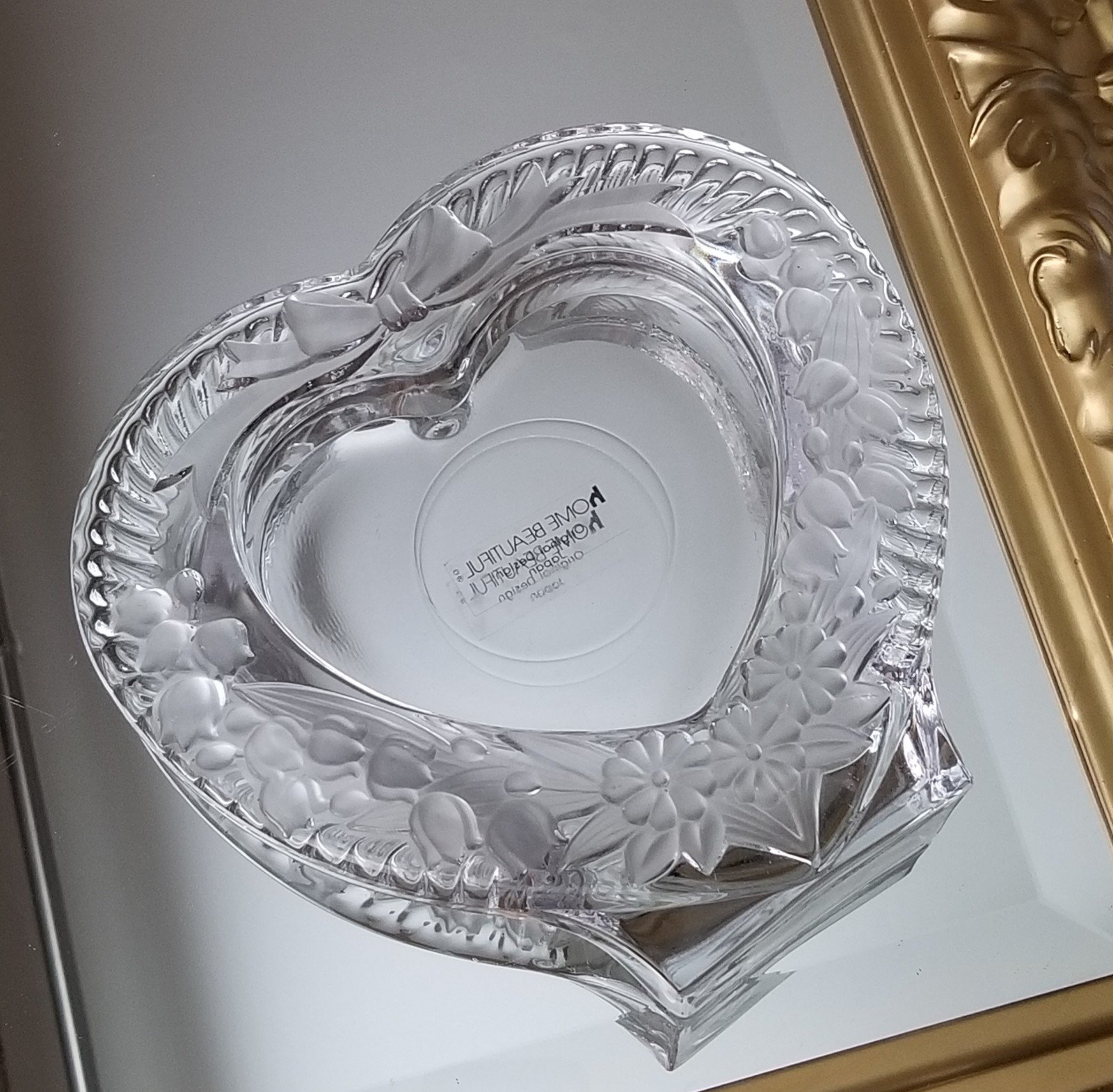 Crystal Heart Shaped Picture Frame