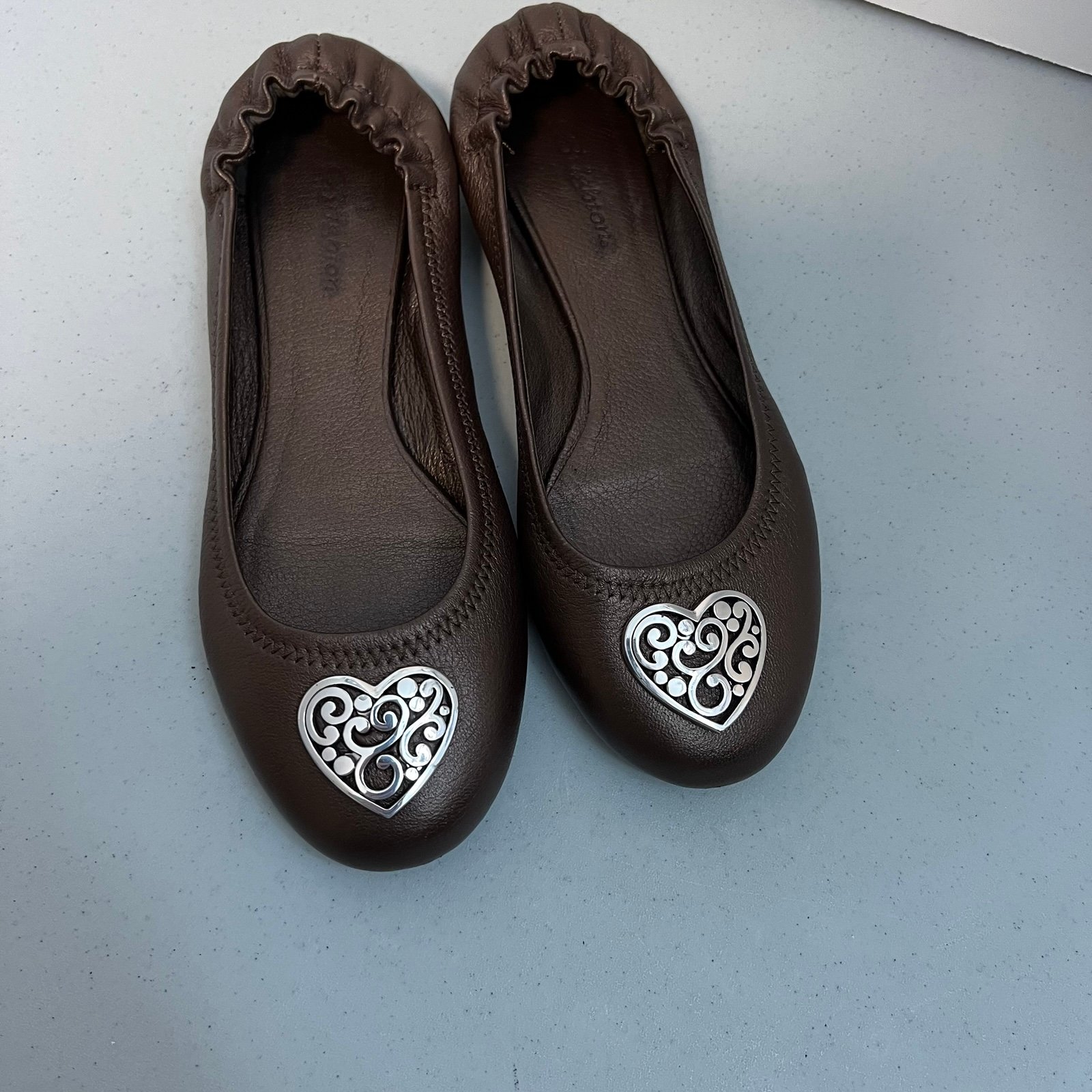 Brighton Heart Brown Ballet Flats Sz 7.5B