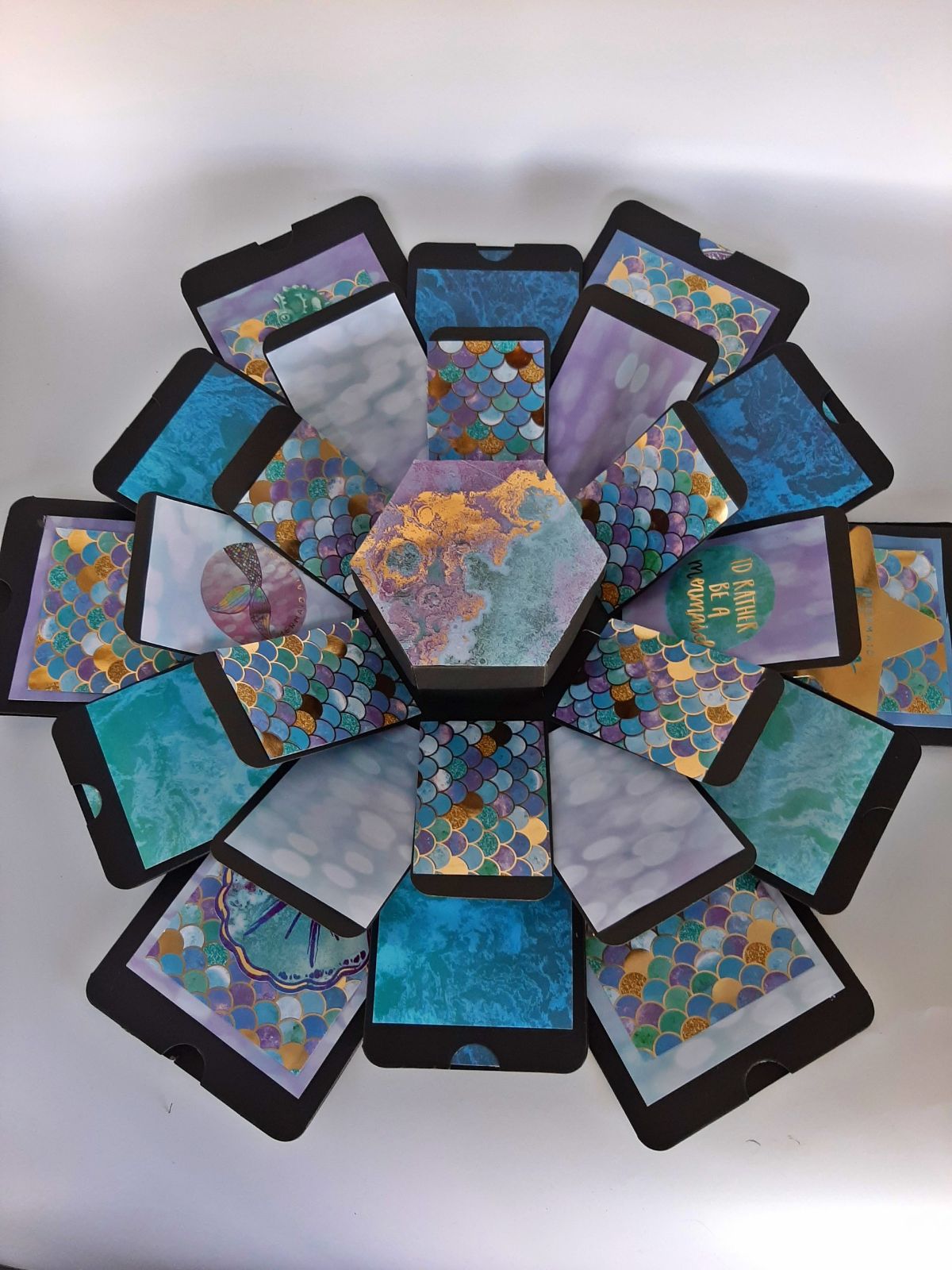 Mermaid themed explosion box