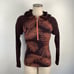 Smartwool Merino 250 Hoodie Womens Tropical Leaf Print 1/2 Zip Pullover Hiking S