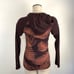 Smartwool Merino 250 Hoodie Womens Tropical Leaf Print 1/2 Zip Pullover Hiking S