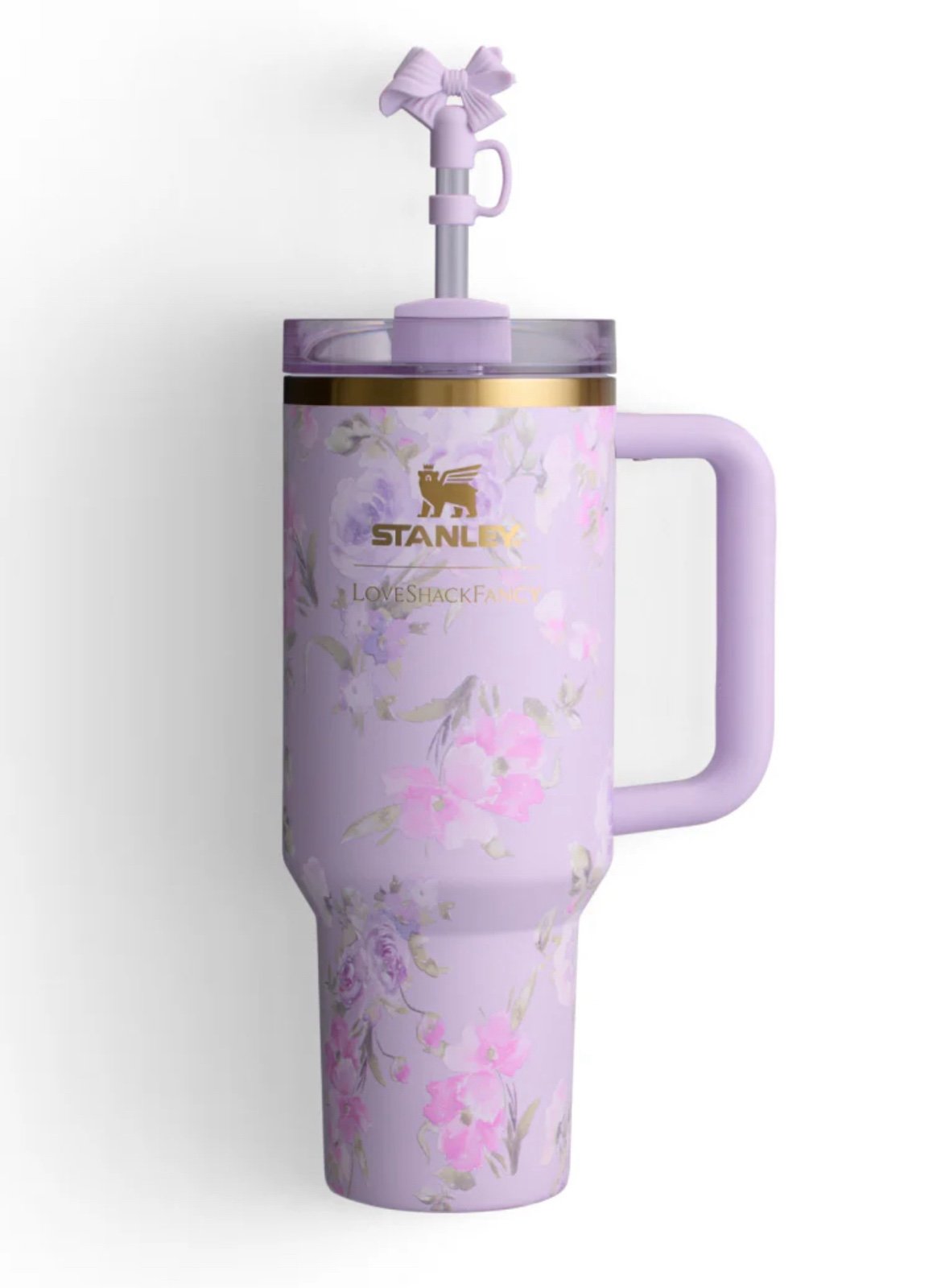 LOVE SHACK FANCY STANLEY QUENCHER H2.0 TUMBLER 40oz HAPPY THOUGHTS IN HAND NEW