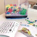 Fish Tank Aquarium Building Sets, Creative Model Mini Block with Light kit