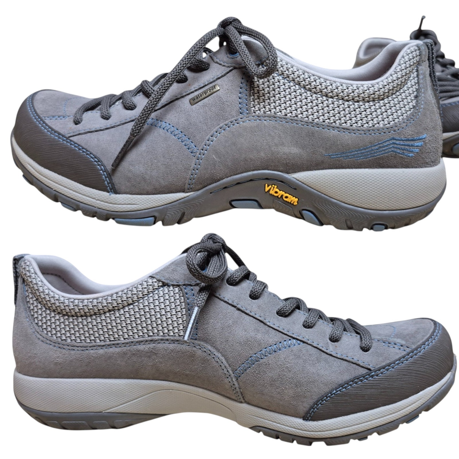 Dansko Paisley Gray Waterproof Sneakers Walking Trail Shoes 40 US 9 1/2 10