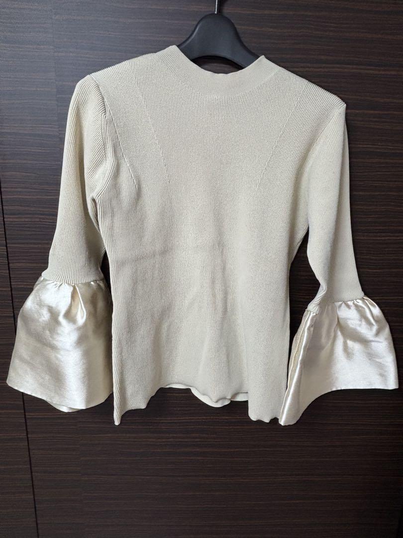 CELFORD Bell Sleeve Rib Knit Pullover, Size 38