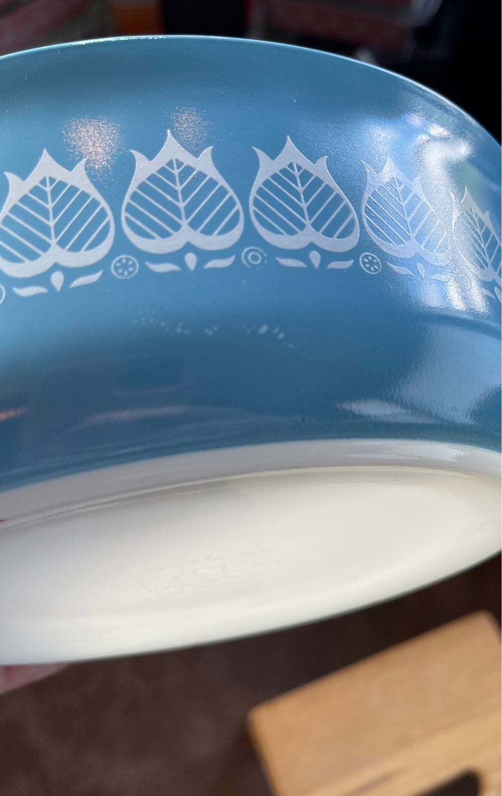 Pyrex Blue Tulip #043 1.5qt w/lid and cradle sales PROMOTIONAL PATTERN