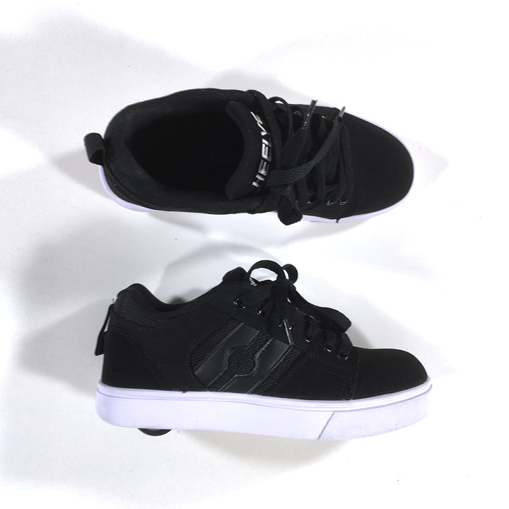 Heelys Racer 20 Roller Shoes Youth Size 4 EUR 35 Black White