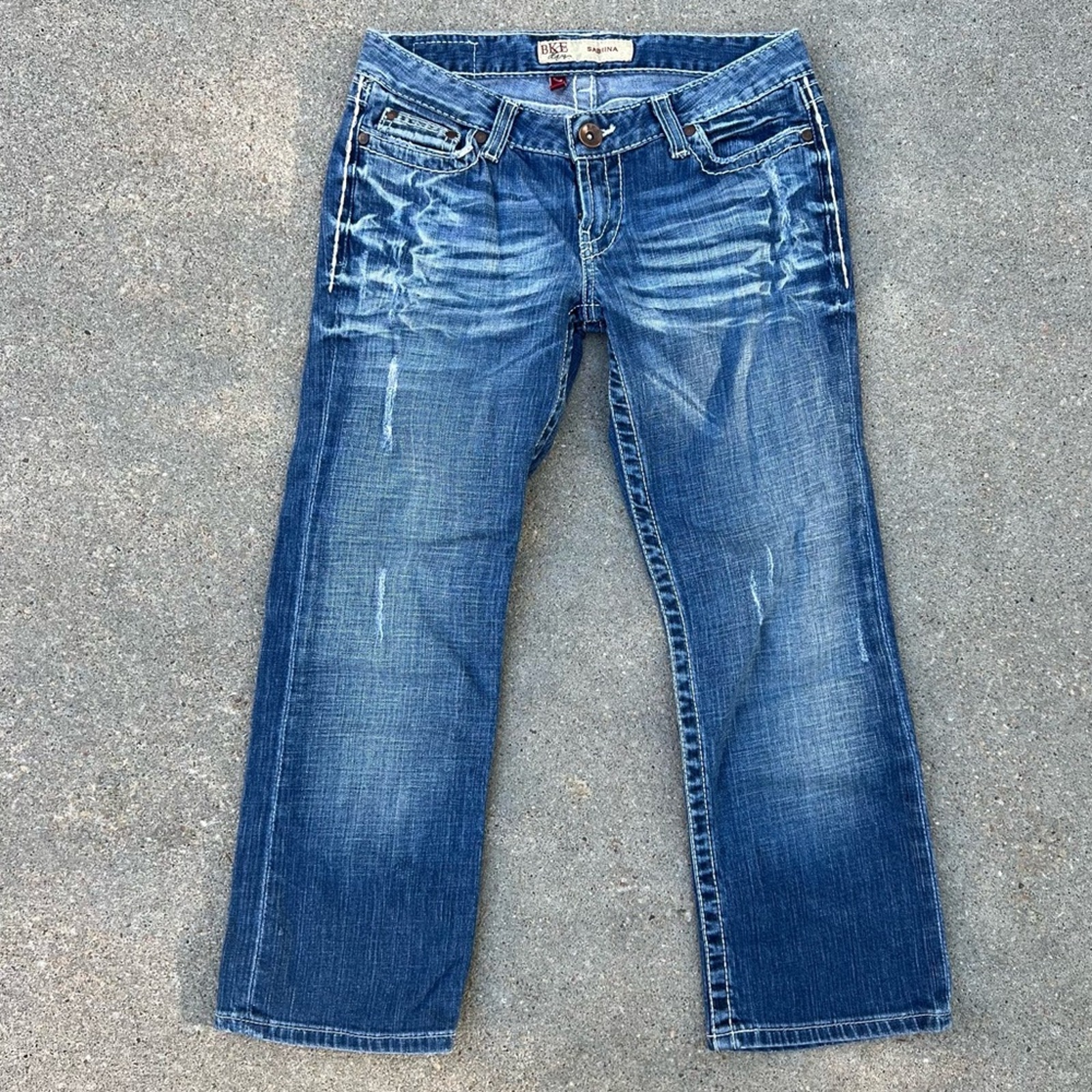 BKE Sabrina stretch capri jeans size 27