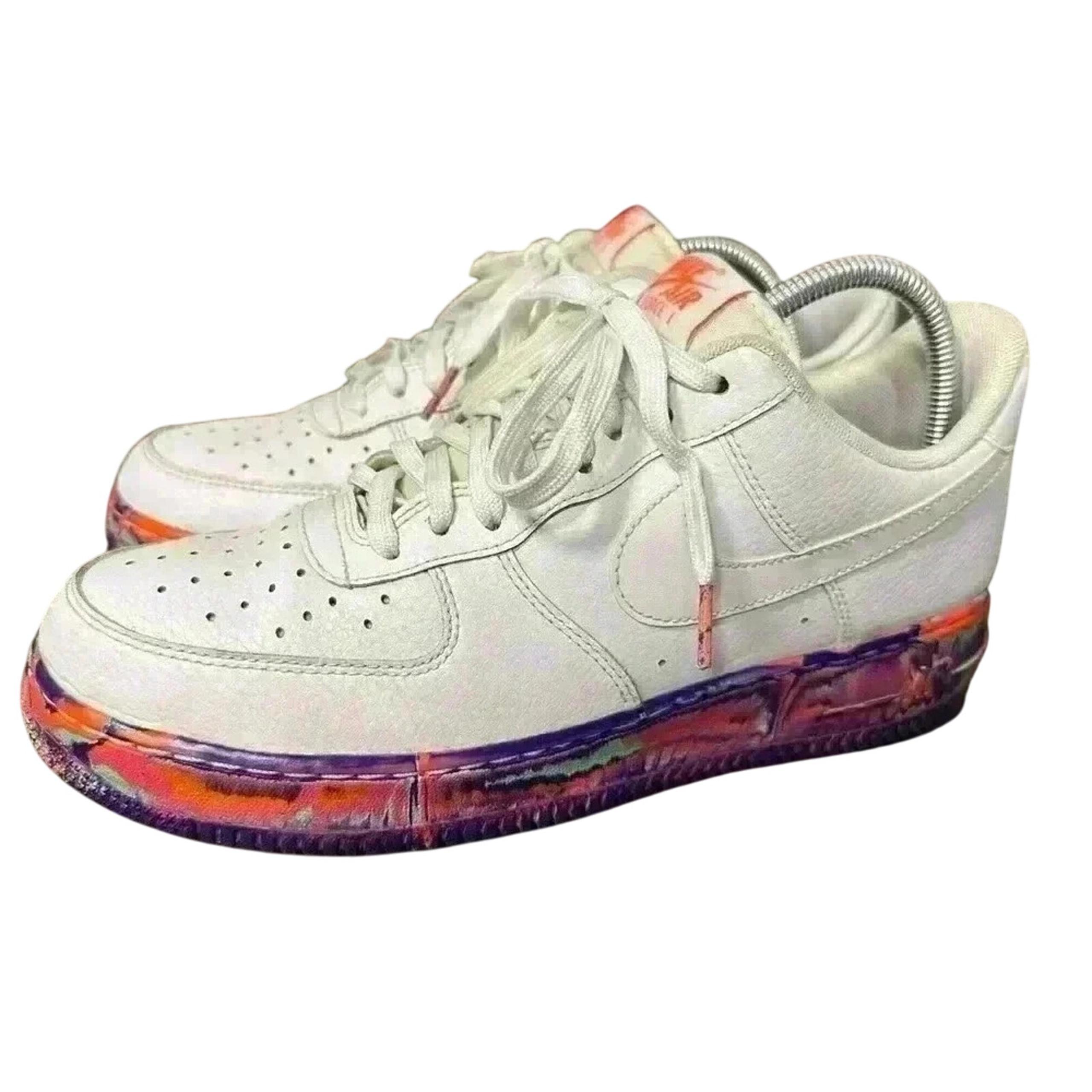 Nike Air Force 1 Low White Multi Color Marble Men's Sneakers AJ9507-100