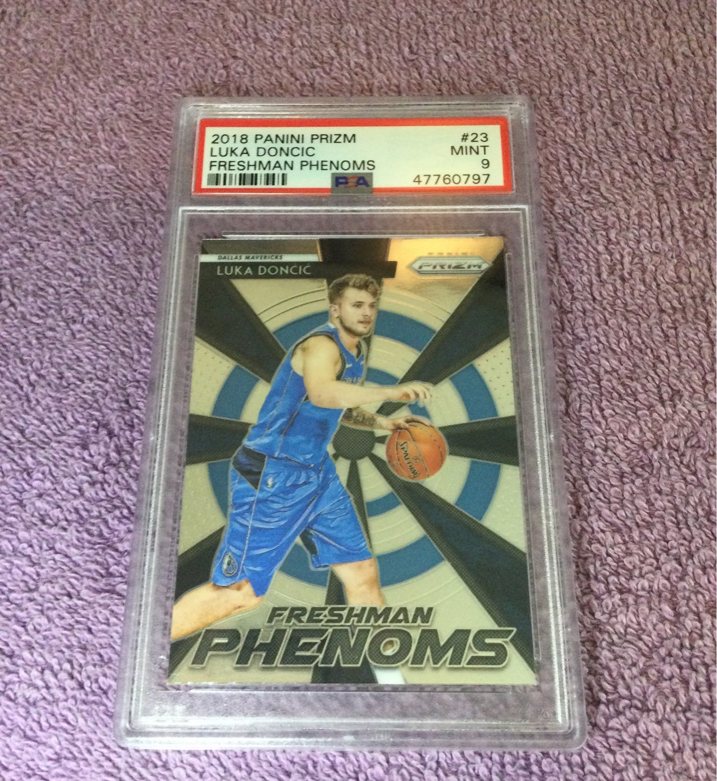 2018 Luka Doncic ROOKIE FRESHMAN PHENOMS PSA 9