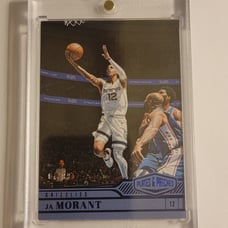 2022-23 Plates & Patches Ja Morant Blue Foil Color Match SP /99