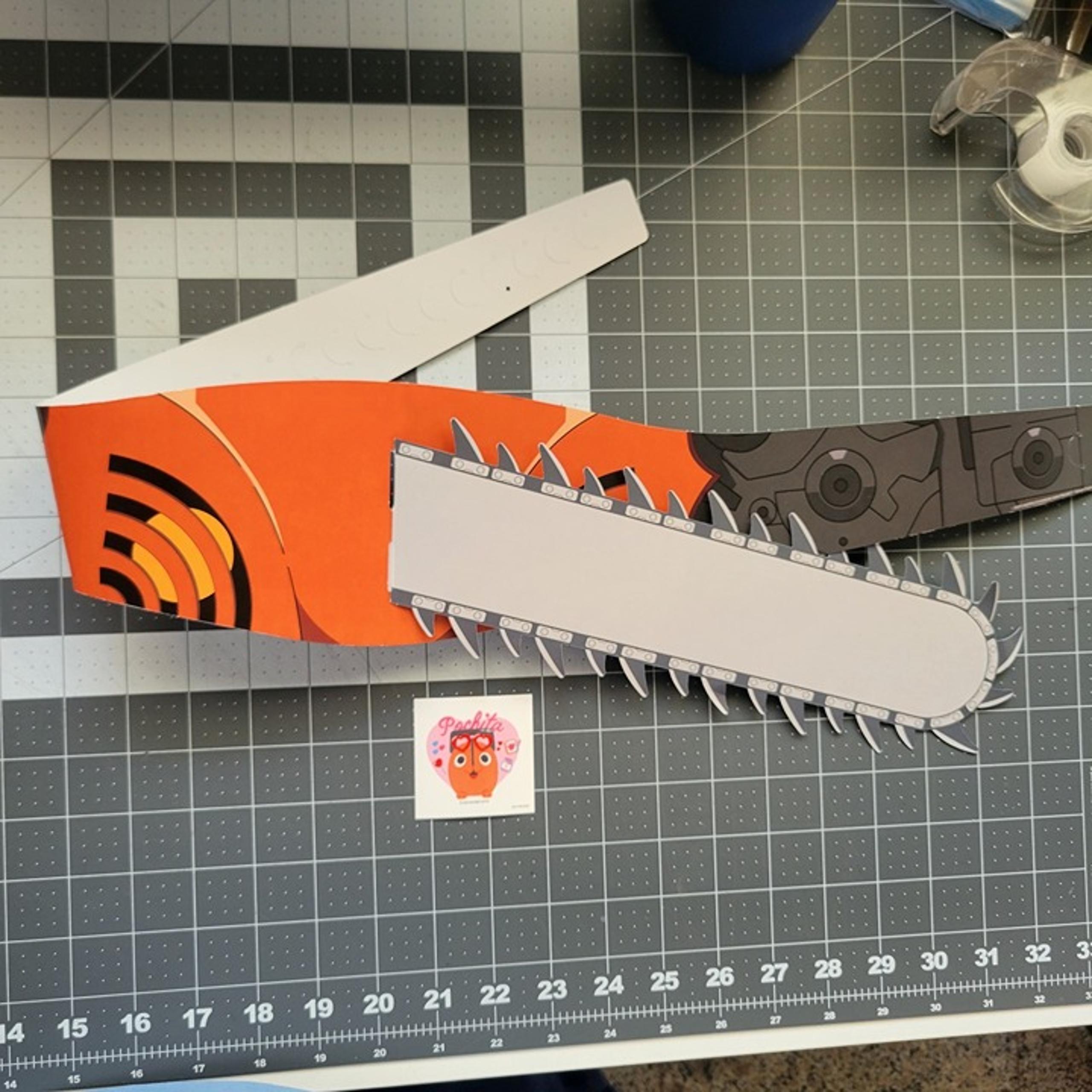 AX 2025 Anime Expo CHAINSAW MAN Paper HEADBAND + Sticker Set EXCLUSIVE Denji NEW