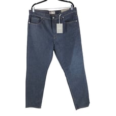 Everlane Mens Jeans The Slim Fit Stretch Indigo Rinse Blue 40x34