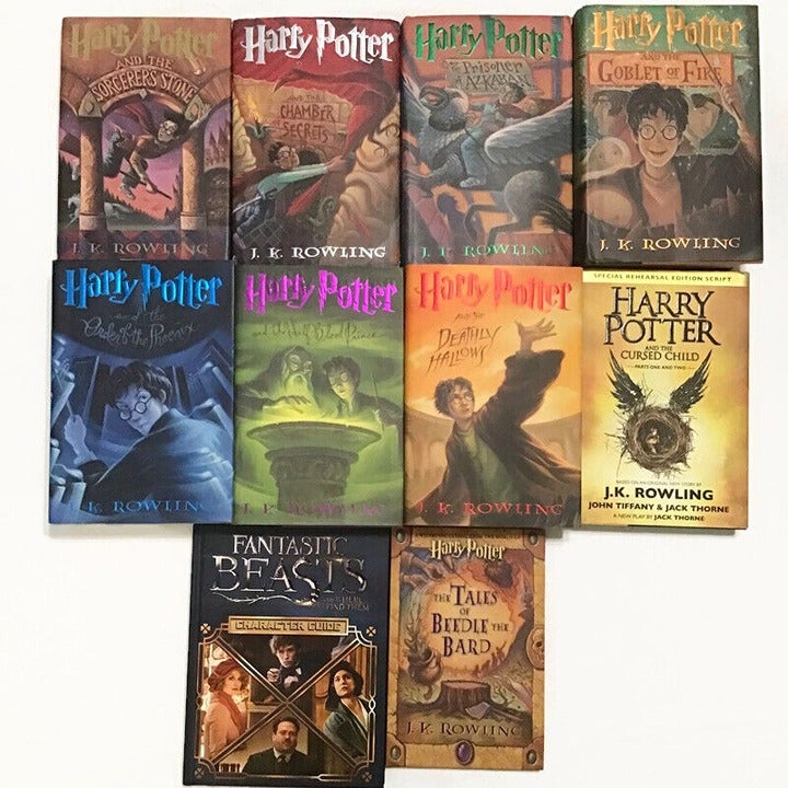 Harry Potter Books Complete Set Hardcover 1-7 Cursed Child Beedle Bard Beasts