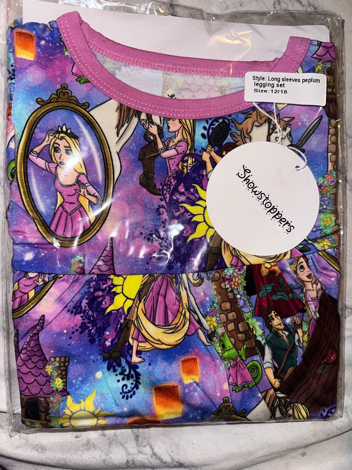 Showstoppers Rapunzel peplum set 12-18