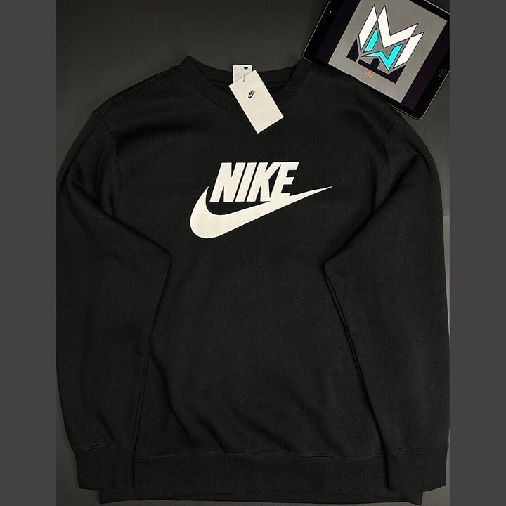 Nike Sportswear Club Fleece Graphic Crew Neck Black Men’s XL DQ4912-010