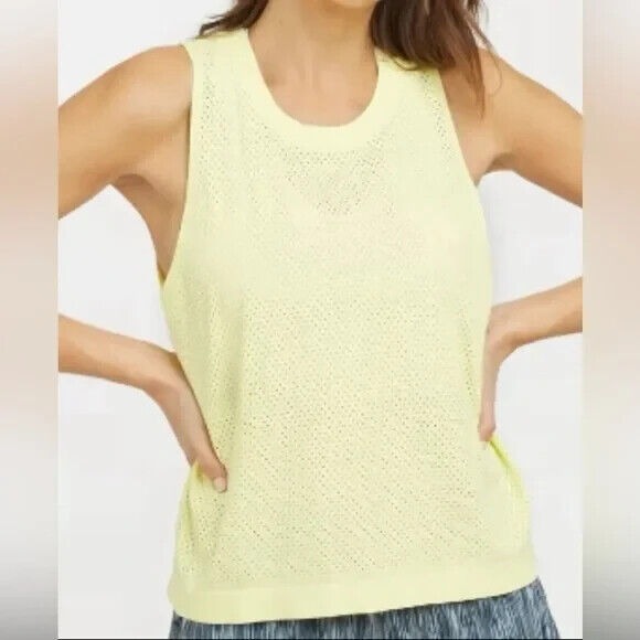 Spanx Womens Seamless 'At the Hip' Perforated Tank Size M Sunshadow 50270R