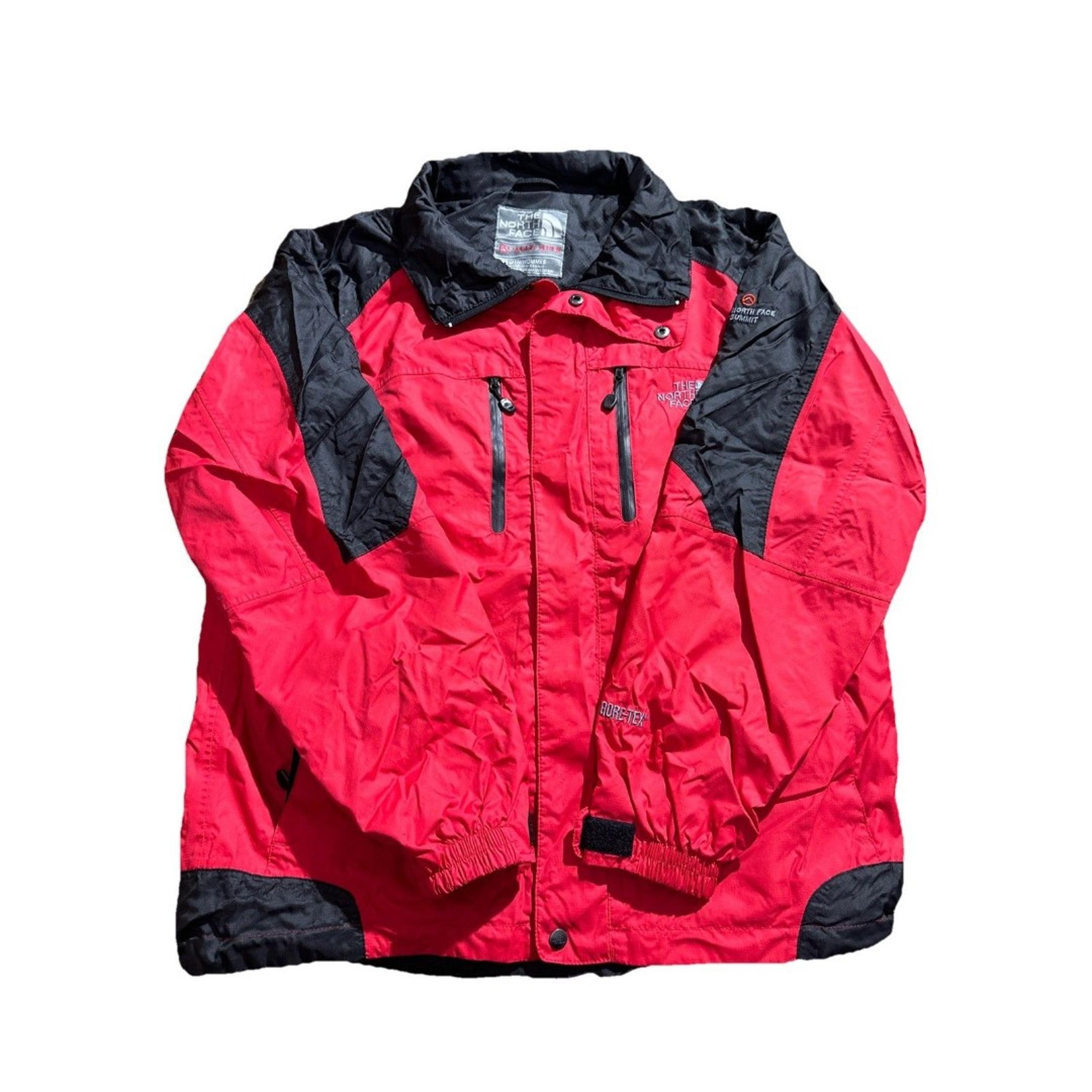 The North Face Summit Series Jacket Mens Red Black Gortex No Hood Sz M