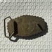 Vintage Belt Buckle Featuring Suzuki Motorcycle Brand Logo