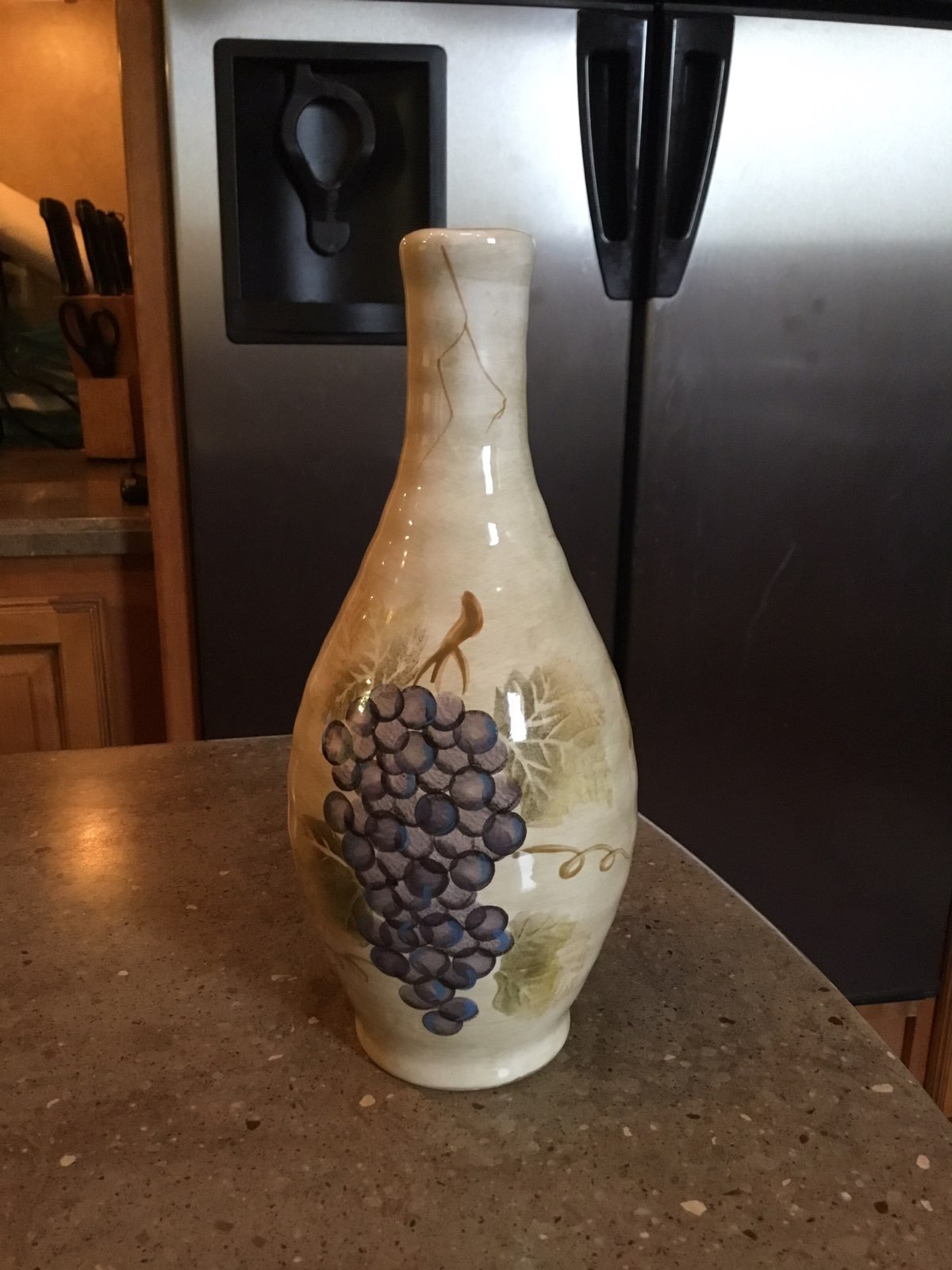 Bordeaux Vase Hand Painted Collection