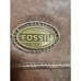 Fossil Brown Leather Crossbody Briefcase Laptop Messenger Attache' Bag Carryon