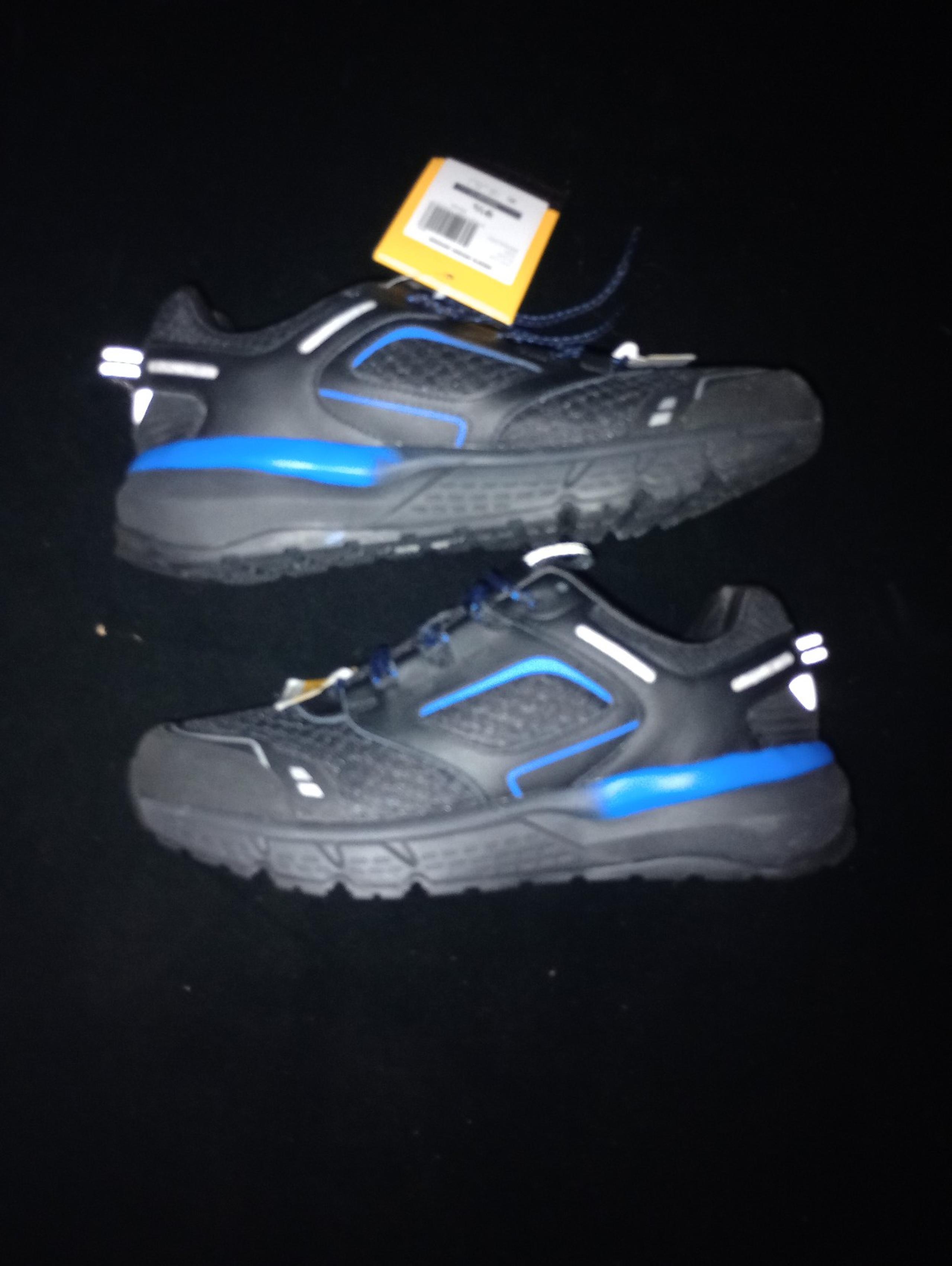 HERMAN SURVIVORS BLACK MEN'S 9 1/2 599809830 SOFT TOE WORK SHOES BIN#bb