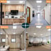 Romwish U Shaped LED Tube Lights T8 T12 18W(40W Equiv.) 6000K 2000LM 4 Pack