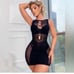 Black Bodystocking Fishnet Lingerie Dress