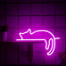 New USB Operated Cat Neon Sign LED Light for Home, Table & Party Decor