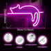 New USB Operated Cat Neon Sign LED Light for Home, Table & Party Decor
