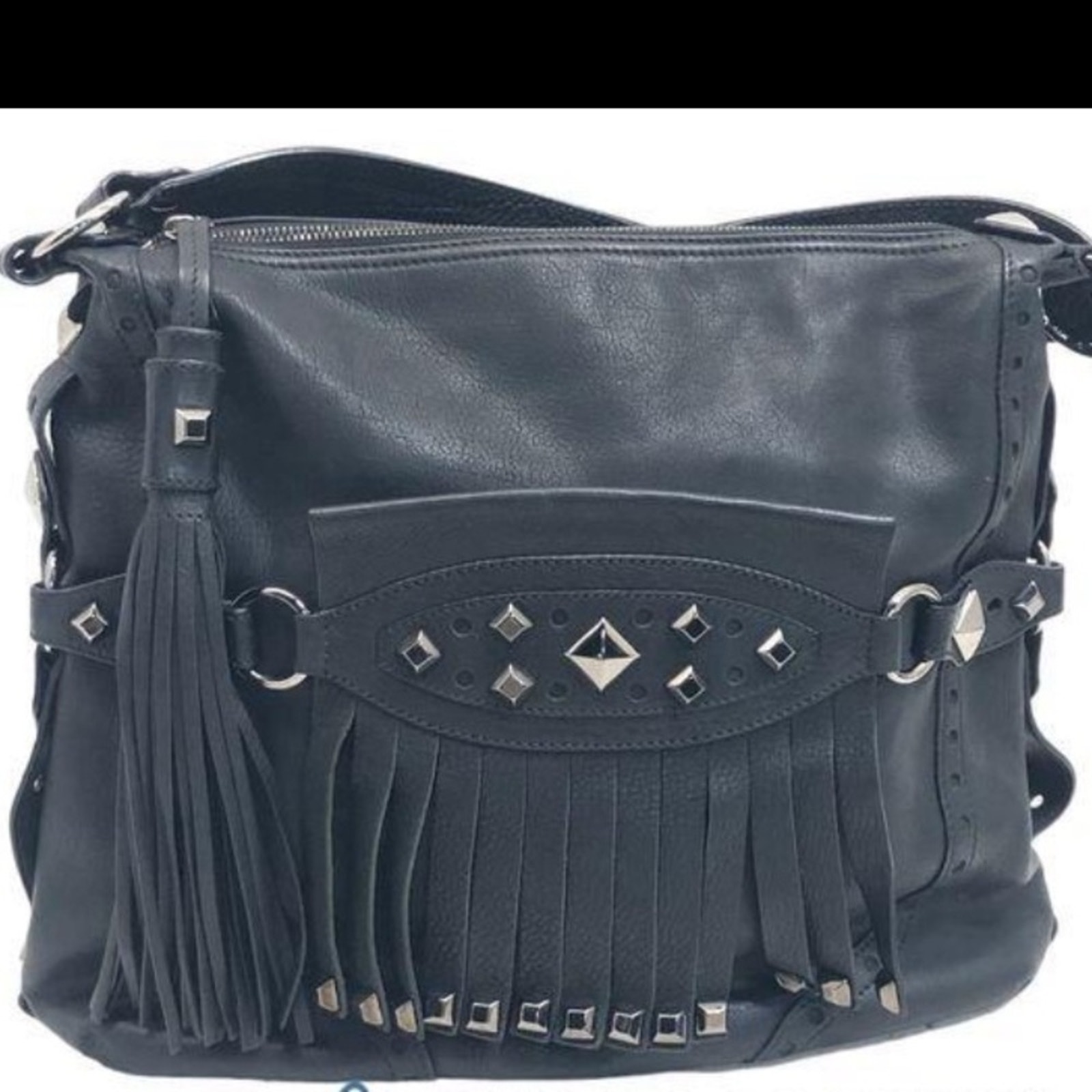 1795 retail Michael Kors Collection Luxury Italian Leather Fringe w/COA