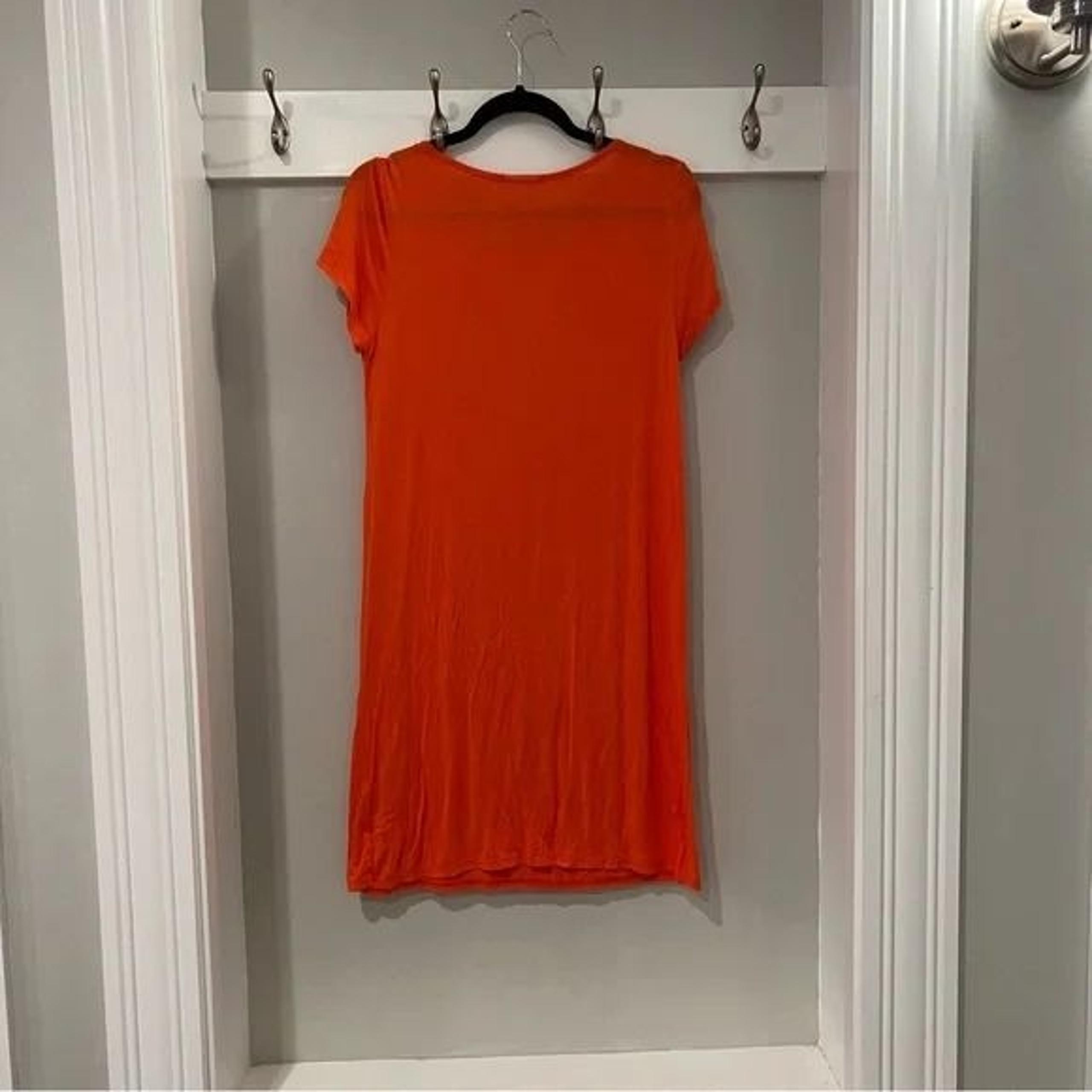 Coral Lightweight T-Shirt Dress
