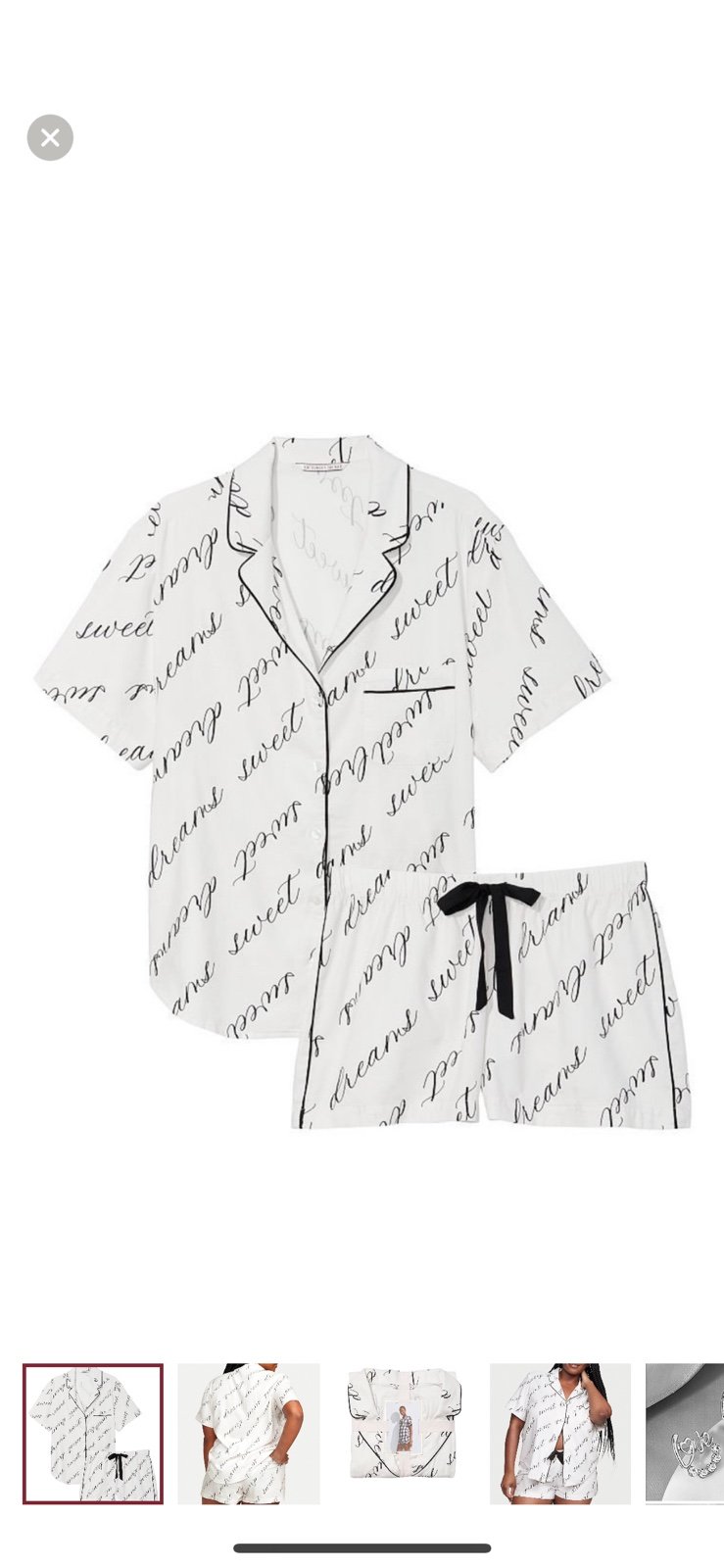 Flannel Short Pajama Set