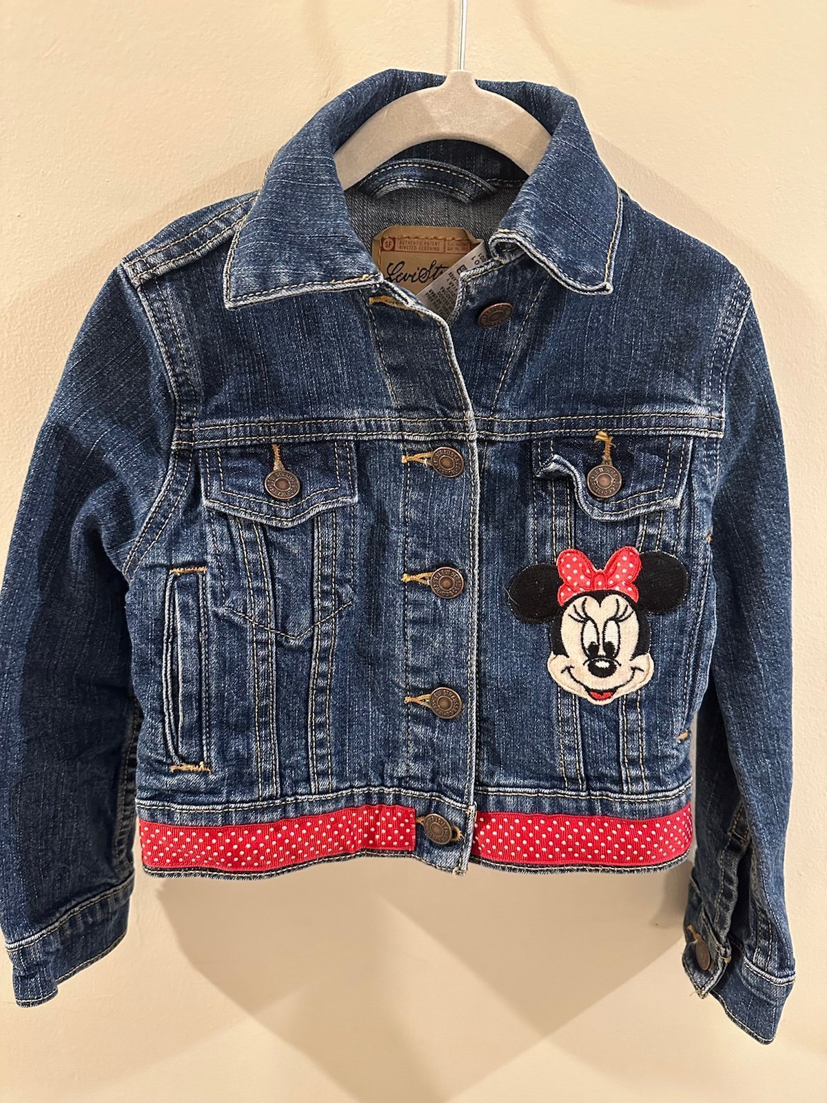 Vintage Minnie Mouse Levi Strauss Signature girls XS 4/5 Jean Jacket