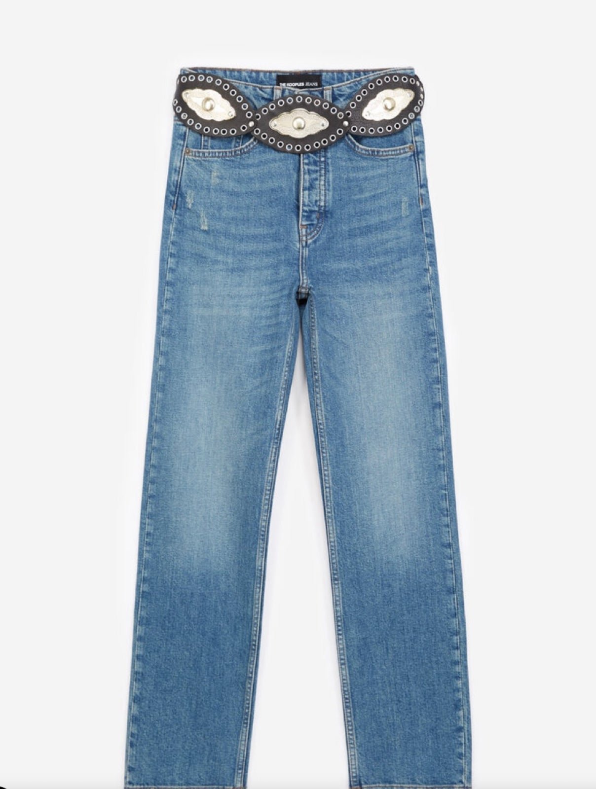 The Kooples - BLUE COTTON JEANS - Size 28