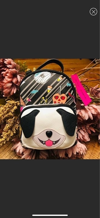 Betsey Johnson Halloween Dog Backpack NWT