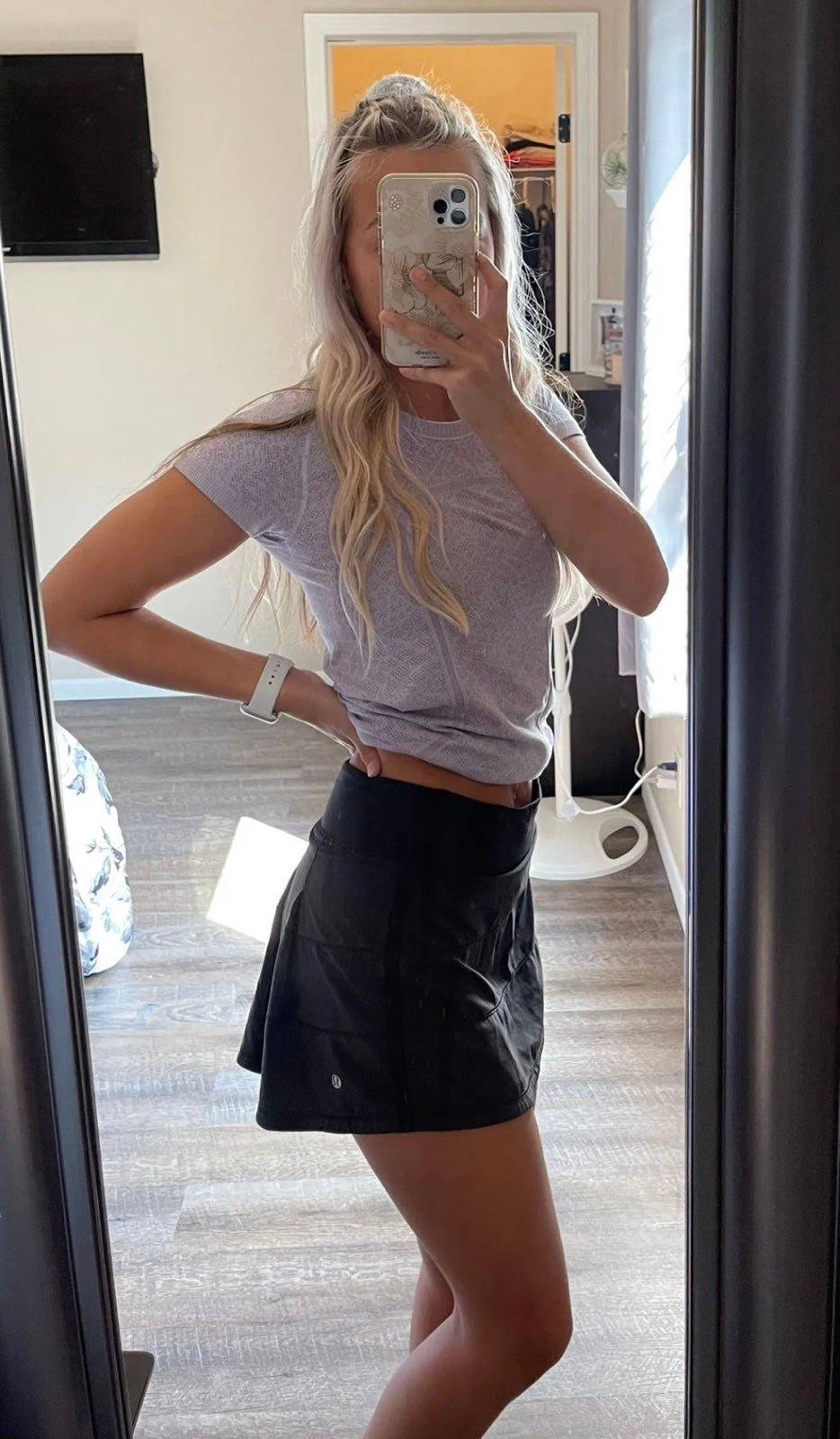 Lululemon Pace Rival Skirt Black Size 6