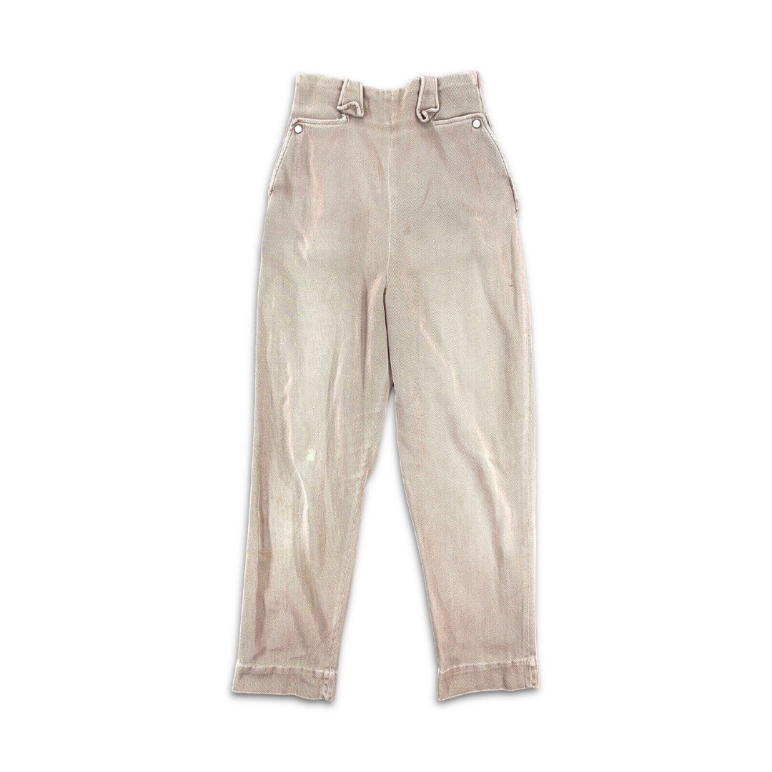 VTG 50S SIDE ZIP HI WAIST PANTS SANFORIZED 24x26