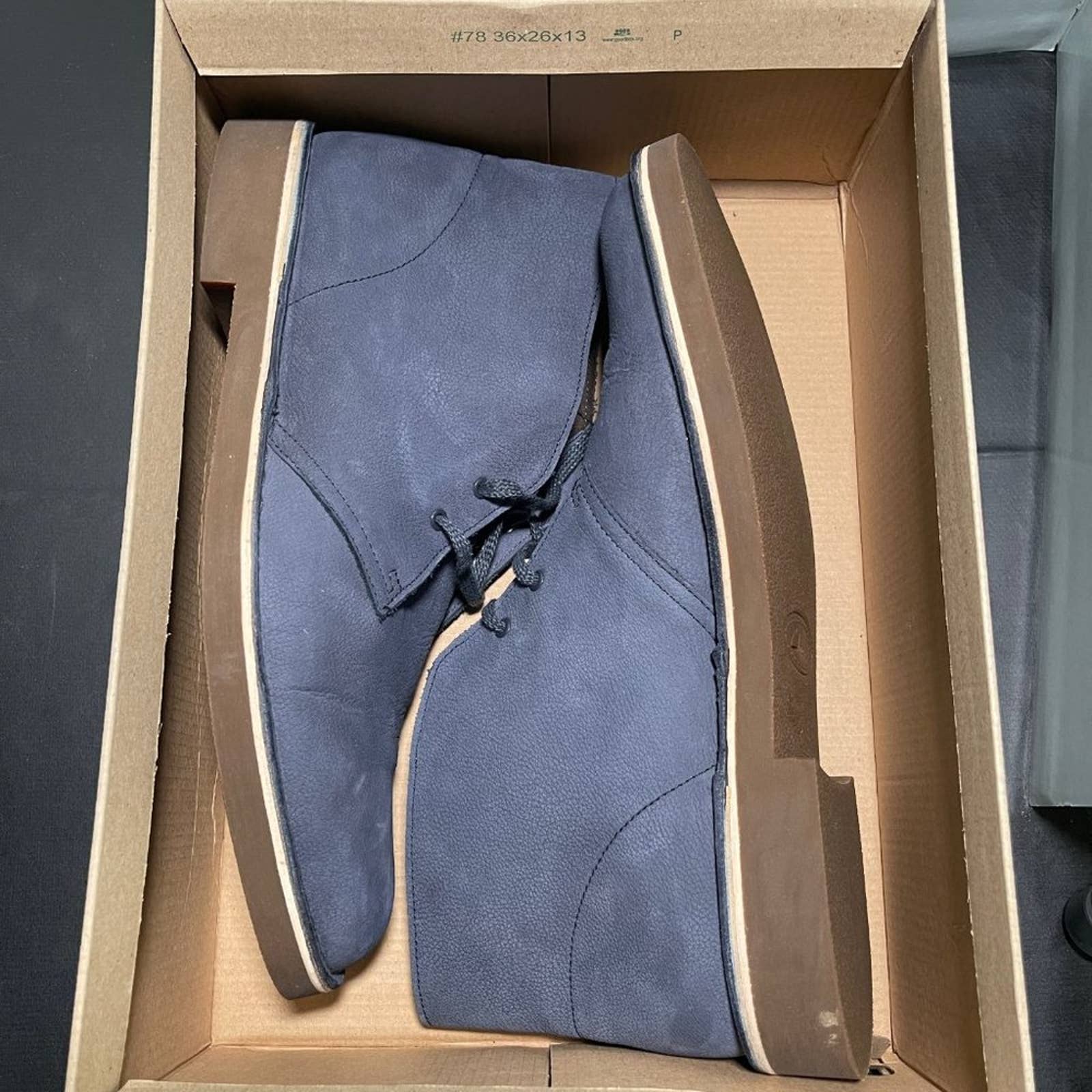 Clarks Bushacre 2 Blue Nubuck Boots 13 - NEW