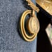Swiss Mechanical Royce Gold Tone Vintage Brooch Watch