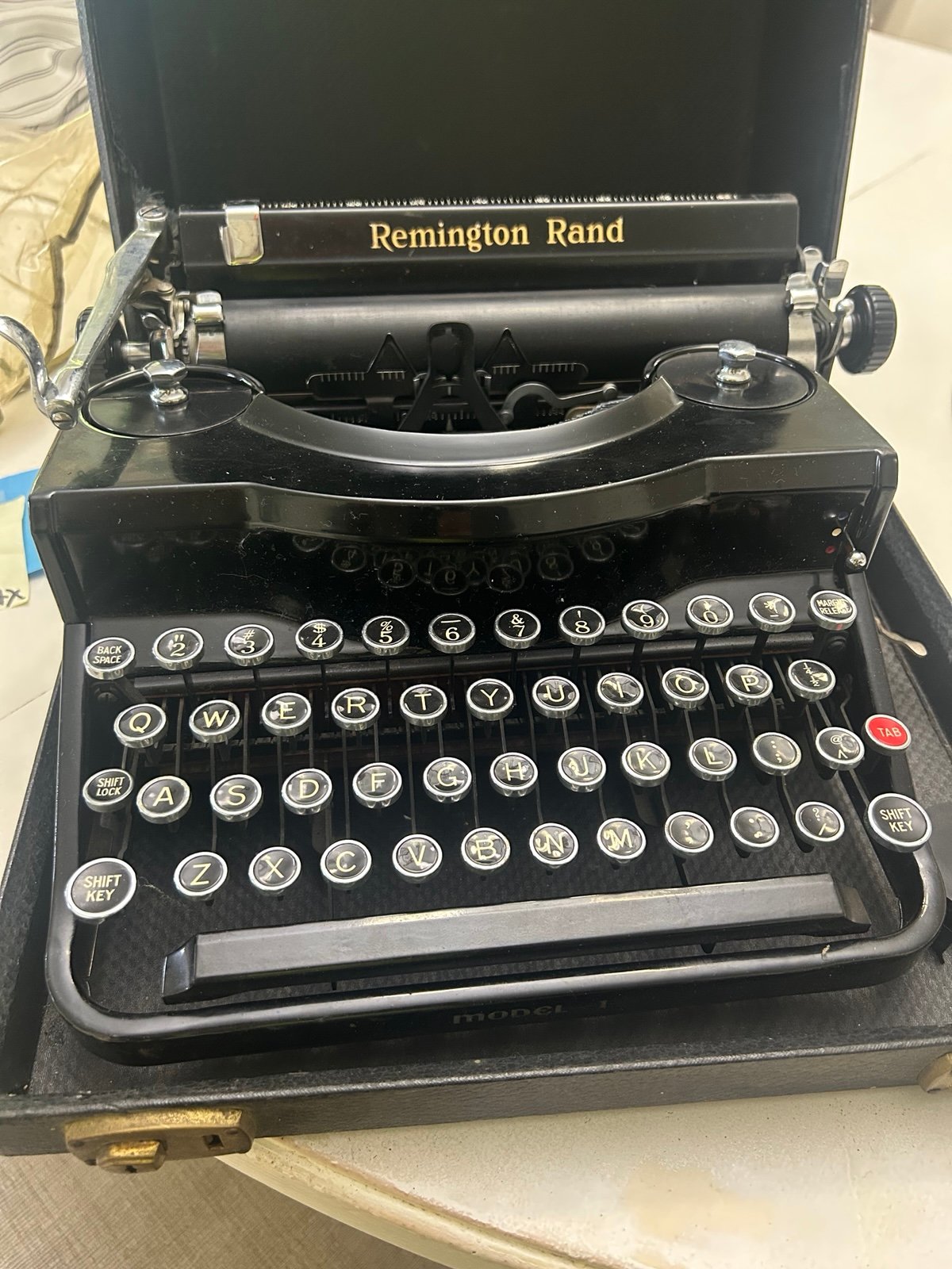 Remington typewriter