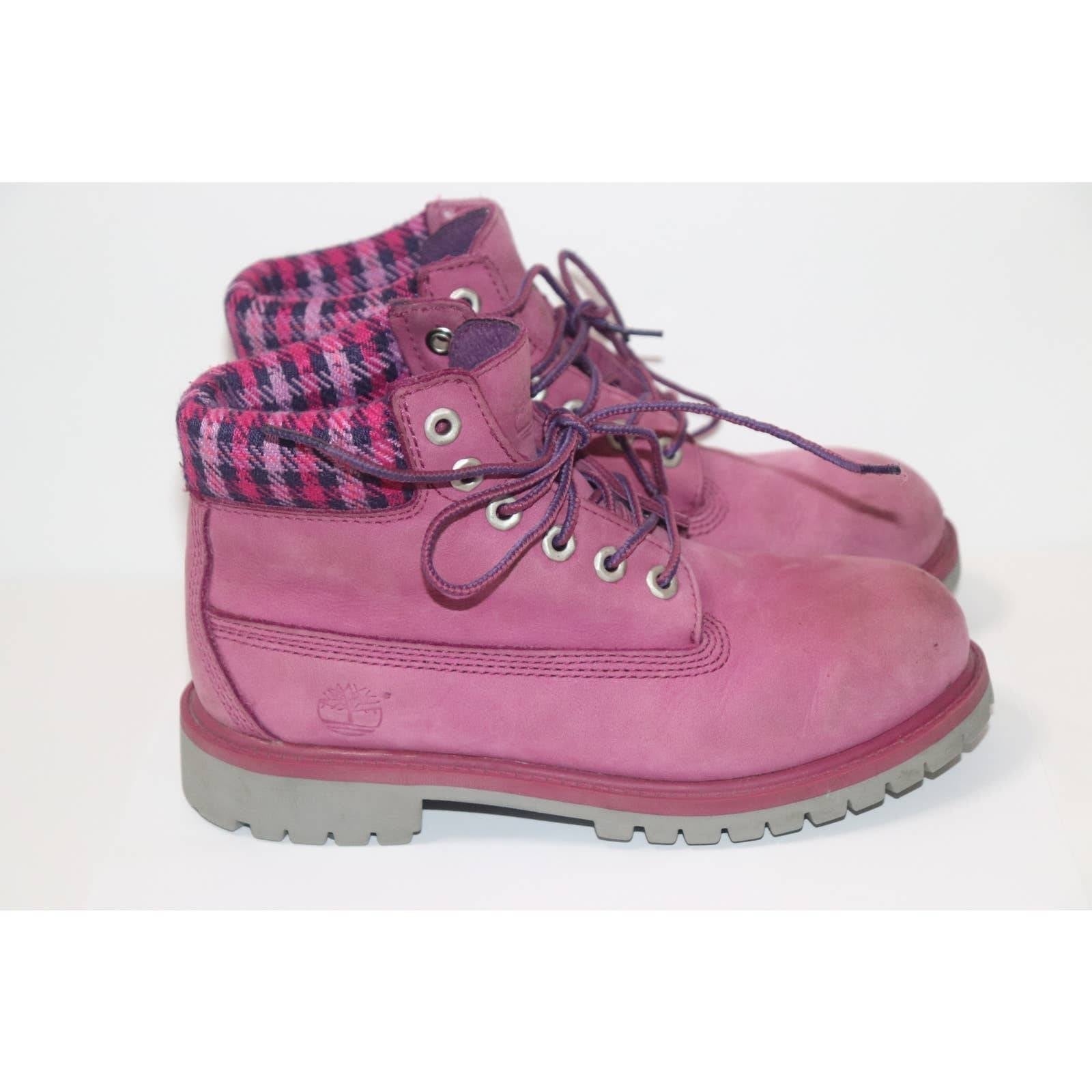 Timberland Tartan Trim Youth Size 3