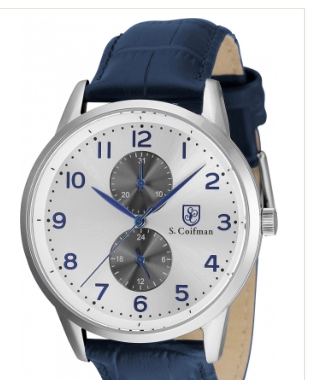 Invicta S Coifman Leather Quartz Dial Watch