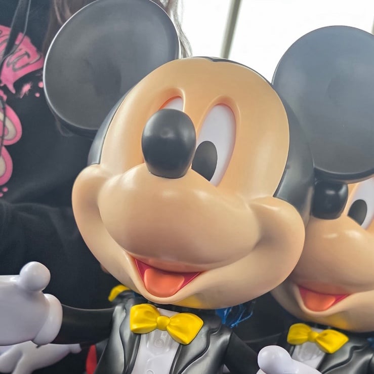 Disneyland 70th anniversary Mickey Mouse popcorn bucket talks & blinks